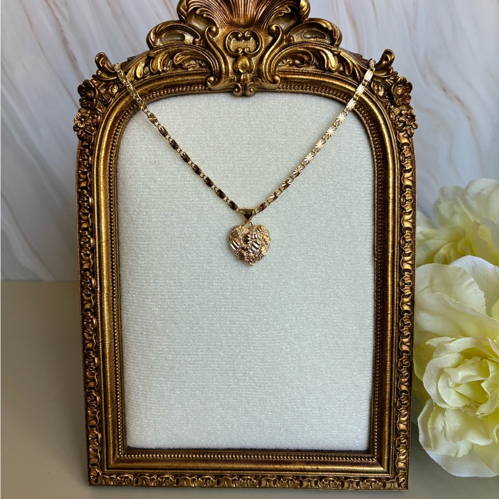 18k gold filled Heart Pendant Necklace - Women's Jewelry